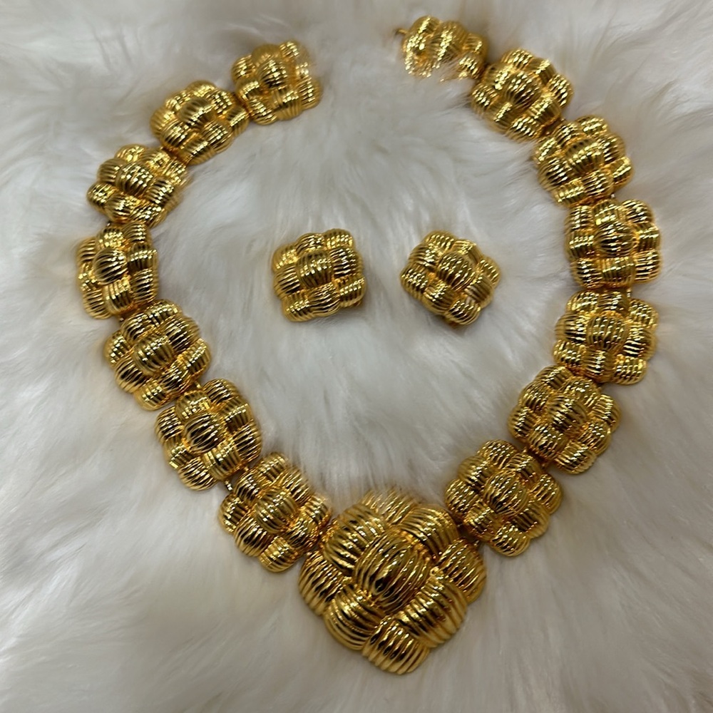 Vintage Fendi Necklace and earrings